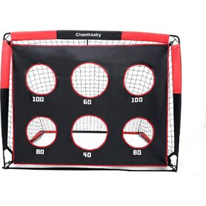 Soccer Goal for Backyard, Soccer Net with Target Sheet, 5 ft x 4 ft, Quick Assembly Soccer Training Equipment with Carry Bag, Ideal for Outdoor, Indoor, Pitch, Court, Park, Beach, Field in Kuwait