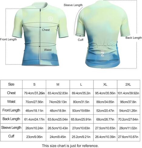 INBIKE Breathable Cycling Jersey Men, Moisture Wicking Full Zipper Short Sleeve with 3 Rear Pockets Quick Dry Reflective in Kuwait