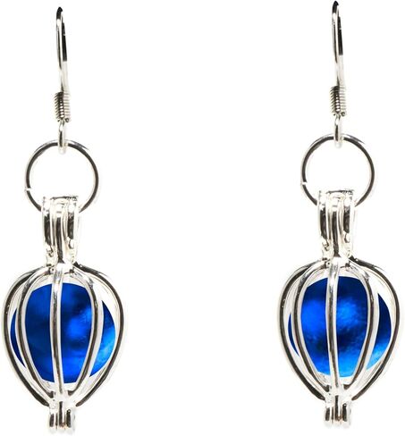 Recycled Antique Pink Depression Glass Drop Earrings in Kuwait