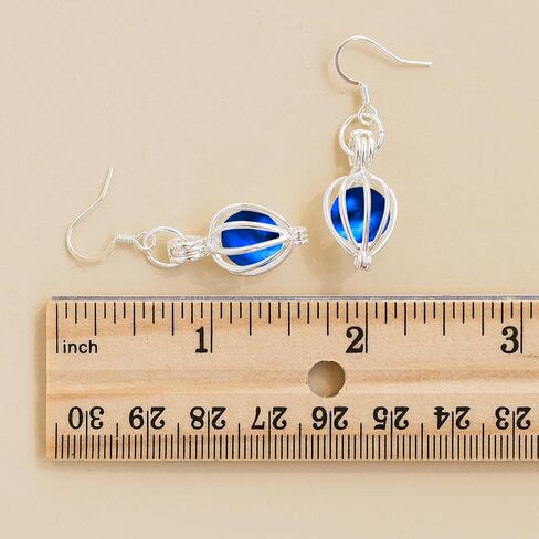 Recycled Antique Pink Depression Glass Drop Earrings in Kuwait