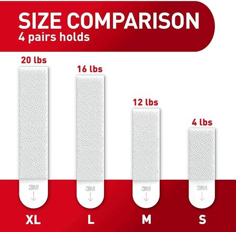 شريط تعليق الصور متوسط ​​الحجم من كوماند 2363829، 12 قطعة (17204-12ES) in Kuwait