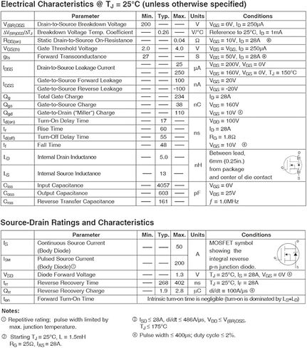 IRFP260 IRFP260N MOSFET Transistors 200V 50A Power MOSFETS Transistor N-Channel TO-247 for Electronic Circuit DIY(6 pcs) in Saudi Arabia