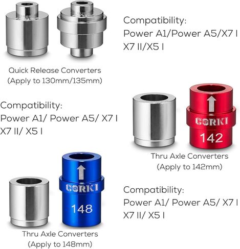 مجموعة محول محول المحور السريع من كوركي، متوافقة مع نماذج تدريب Think Rider Power A1/Power A5/X7/X5 NEO/H7/X2/A2 in Kuwait
