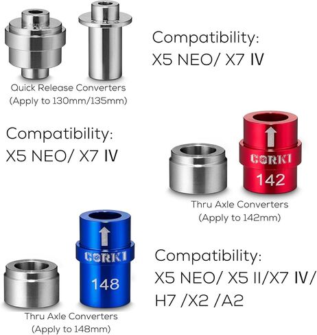 مجموعة محول محول المحور السريع من كوركي، متوافقة مع نماذج تدريب Think Rider Power A1/Power A5/X7/X5 NEO/H7/X2/A2 in Kuwait