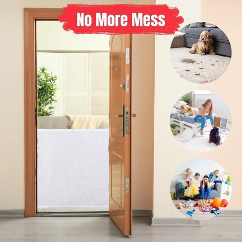 RedproUSA Retractable Baby Gate for Stairs - 33" Tall Pet and Baby Gates for Doorways, Expands up to 55", Easy Installation, One-Handed Operation,Retractable Dog Gate Indoor/Outdoor, 33"x55" (Black) in Saudi Arabia