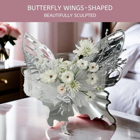 Foxegg Waterproof Butterfly Flower Bouquet Wrapping Paper OPP Clear Floral Wraps Packaging for Florist Supplies DIY Craft, 20 Sets - 20 × 22 Inches (Gold) in Saudi Arabia