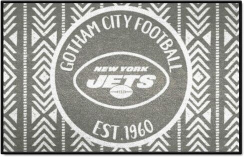 FANMATS 26179 NFL - سجادة New York Jets Southern Style Starter Mat - 19 بوصة. × 30 بوصة. | سجادة ديكور المنزل لمحبي الرياضة وبساط خلفي in Saudi Arabia