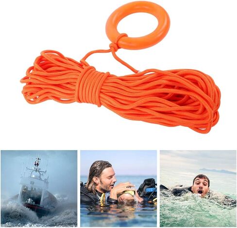 Water Lifesaving Rope, Outdoor Floating Lifeline Water Lifeguard Rope with Hand Ring 30m in Saudi Arabia
