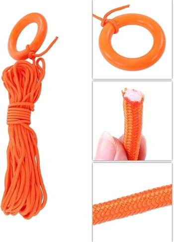 Water Lifesaving Rope, Outdoor Floating Lifeline Water Lifeguard Rope with Hand Ring 30m in Saudi Arabia
