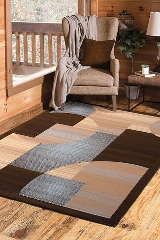 سجادة United Weavers Dallas Zoom Runner - أحمر، عداء 2x8، سجادة داخلية معاصرة مع دعامة من الجوت، نمط هندسي in Kuwait