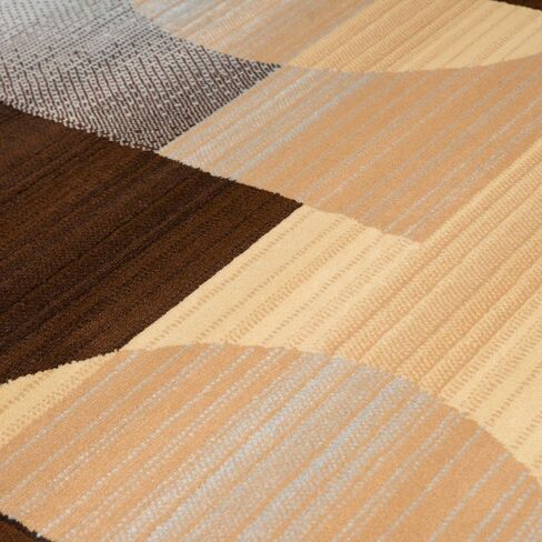 سجادة United Weavers Dallas Zoom Runner - أحمر، عداء 2x8، سجادة داخلية معاصرة مع دعامة من الجوت، نمط هندسي in Kuwait