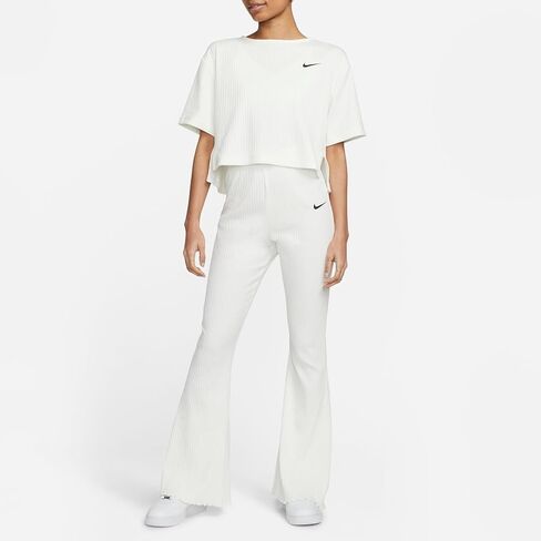 Nike Sportswear Women's High-Waisted Ribbed Jersey Flared Adult DV7868-133, Size M in Saudi Arabia