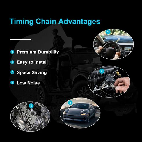 SUSUCAR 24321-2E000 Timing Chain Kit with VVT Gear 243502E001+243702E000 Fits for Kia Soul for Hyundai Elantra 2.0L 1.8L L4 Engine Aftermarket Parts in Saudi Arabia