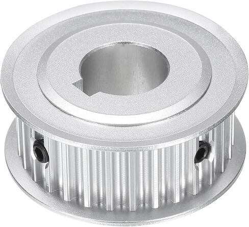 uxcell 5M-30T-3/4B Timing Belt Pulley 3/4" Bore, 30 Teeth Aluminum Alloy Synchronous Wheel with Keyway, Pitch 5mm Tooth for 15mm Width Belt in Saudi Arabia