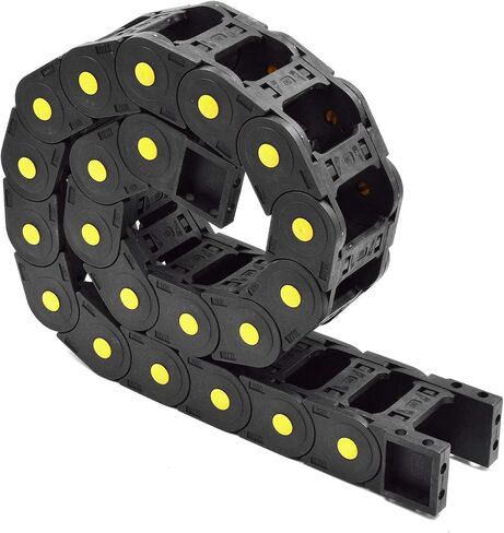 Plastic Drag Chain Cable Carrier Open Type with End Connectors R150 30 x 103mm L1000mm for Electrical CNC Router Machines in Saudi Arabia