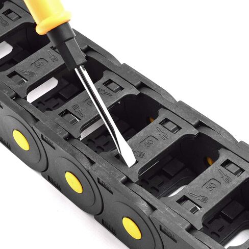 Plastic Drag Chain Cable Carrier Open Type with End Connectors R150 30 x 103mm L1000mm for Electrical CNC Router Machines in Saudi Arabia