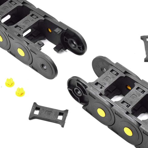 Plastic Drag Chain Cable Carrier Open Type with End Connectors R150 30 x 103mm L1000mm for Electrical CNC Router Machines in Saudi Arabia