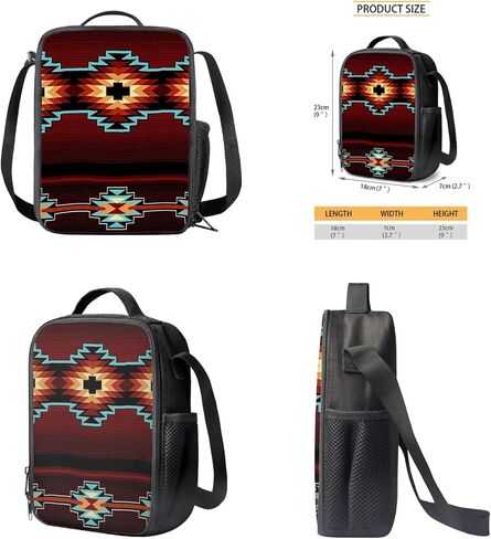 SEANATIVE Lightweight Laptop Backpack Set with Aztec Tribal School Bookbag Lunch Bag Pencil Case in Saudi Arabia
