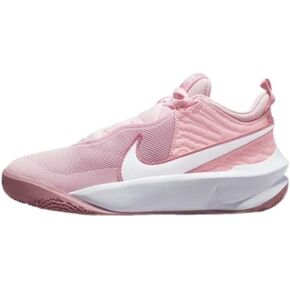 Nike Kid's Team Hustle D10 (GS) Basketball Shoe (Pink/White, us_Footwear_Size_System, Big_Kid, Numeric, Medium, Numeric_6)