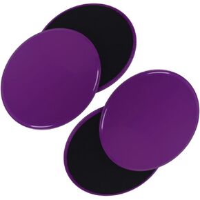 workout equipment - CoreGlide Fitness Sliders - 2 packs 4 pieces purple sliders, Versatile Workout Enhancer for All Surfaces in Kuwait