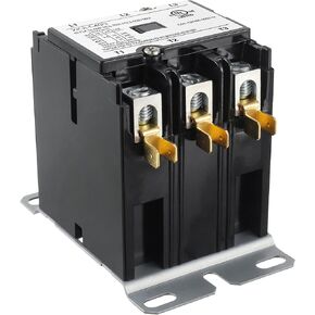 BOJACK 3 أقطاب FLA 40 أمبير ملف 120 فولت تيار متردد، مكثف مكيف الهواء، موصل تيار متردد لغرض محدد (عبوة من قطعة واحدة) in Kuwait