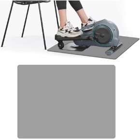 Non-Slip Mat for Ellipse Leg Exerciser Machine, 23×19in Leg Exerciser Mat for Under Desk Elliptical Pedal Exerciser, Elliptical Machine Accessories Workout Equipment Mat Floor Protection