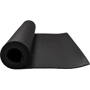 MSI Rubber Utility Mat 48" W x 96" L x 0.24" Thick - Non-Slip, Anti-Fatigue, Heat Resistant - Ideal for Gym Floors, Garages, Stables, Indoor & Outdoor Use - Heavy-Duty & Durable Protection