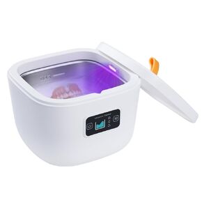 Ultrasonic Cleaning Machine Jewelry Glasses Coins Dentures 255ml Tank Capacity 360° Portable Ultrasonic Cleaner with 4 Cleaning Modes for Jewelry, Dentures, Coins