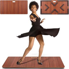 Tap Dance Floor-Portable Dance Floor for Any Surface-Professional Tap Board for Tap Dancing, Ideal for Dancers Home & Outdoor, Portable Stage Platform, Cushioned Base Dance Practice Floor