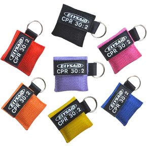 7 قطع من قناع الإنعاش القلبي الرئوي CPR Face Shield مع صمام أحادي الاتجاه للتدريب على الإسعافات الأولية in Kuwait