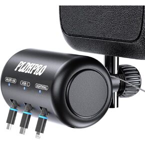 Uber Accessories for Car 3 in 1 Backseat Car Charging Station Box, with QC 3.0 Adapter 36W Retractable Multi devices Car Charger Fast Charge for All Phones | iPhone15/14 | Samsung|Uber Taxi Lyft Turo