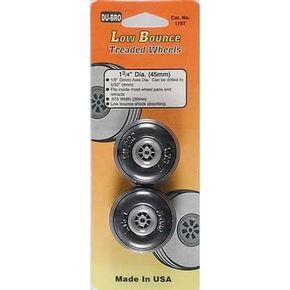 Low Bounce Treaded Wheels 1.75in Diameter (2)