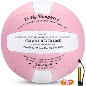 Volley Lite Volleyball, Pink Volleyball Gifts for Daughter, Soft Touch Molten Volleyball Ball Gifts for Stepdaughter, Volleyballs for Outdoor Indoor Beach Pool Water Training Practice Volley Ball