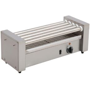 FSE RG-05 Hot Dog Roller Grill with 5 Rollers, 12 Hot Dog Capacity, 120V