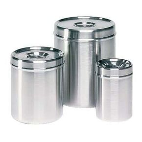Cole-Parmer Covered Container, 304 SS, 1 1/4 qt