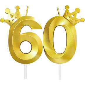 شموع عيد الميلاد الثلاثين للكعكة تصميم تاج ثلاثي الأبعاد رقم 30 زينة علوية للاحتفالات (ذهبي-3D-كراون-30، 3D-كراون) in Kuwait