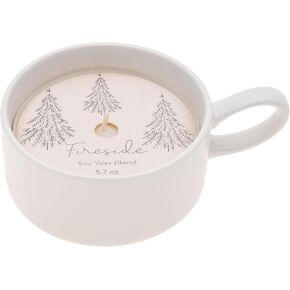 Scented Ceramic Candle Christmas Tree/Fireside