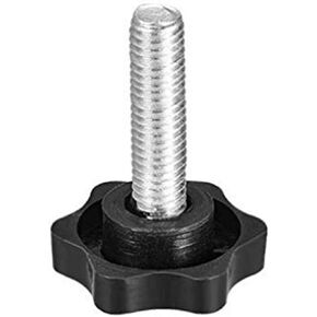 10PCS M5x20mm Plastic Hex Star Screw-on Knob, Male Thread Clamping Knob, Knob for Machine Tools
