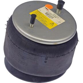 452-9366L Air Spring, Rolling Lobe, Composite Piston, 9.84" Static Height, 9" Top Plate Diameter, 9.72" Piston Diameter, Two Stud Top Plate, One Stud Piston