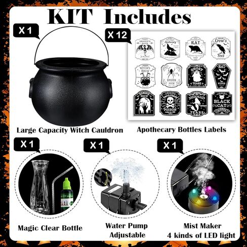 DIY Floating Potions,Halloween Potion Bottles With Float Potion,Halloween Decorations Indoor With Witch Brew in Kuwait