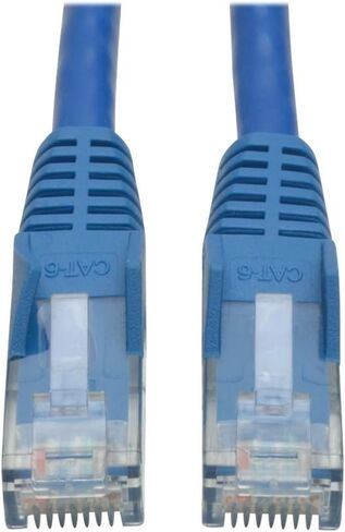 كابل توصيل Eaton Tripp Lite Cat6 Gigabit مصبوب (RJ45 M/M) - أزرق - حزمة مجمعة 50 قطعة، 7 أقدام (N201-007-BL50BP) in Saudi Arabia