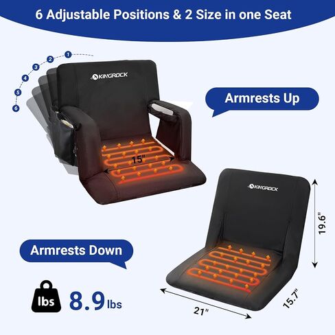 Stadium Seat with backrest Support - Heated, Comfortable Cushion in Saudi Arabia