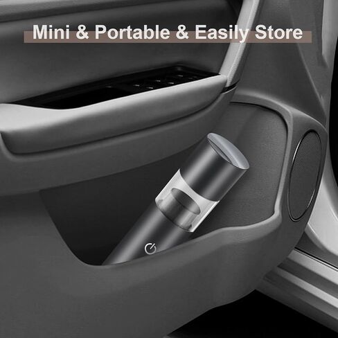 Handheld Vacuum Cordless, Car Vacuum Cleaner Rechargeable, Extendable Portable Hand Vacuum 12000Pa Suction Power 25 min Long Runtime with 2 in 1 Crevice Tool Floor Brush for Home Car Hardwood Floor in Saudi Arabia