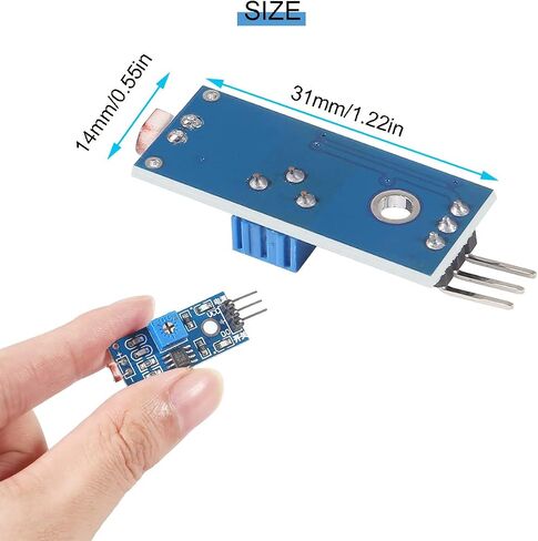 5 pcs Photosensitive Sensor Module 3pins DC 3.3-5V Digital Light Intensity Detection Photosensitive Resistor Module with Dupont Cable for Arduino DIY in Saudi Arabia