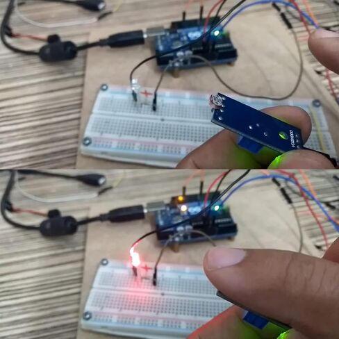 5 pcs Photosensitive Sensor Module 3pins DC 3.3-5V Digital Light Intensity Detection Photosensitive Resistor Module with Dupont Cable for Arduino DIY in Saudi Arabia