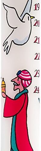 Famous Illustrator Unique Festive Advent Candles - Designed in England - Three Wise Men in Saudi Arabia