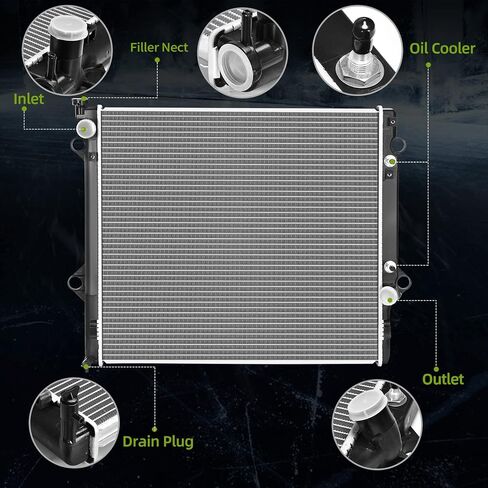 AUTOSAVER88 Radiator Compatible with 1996 1997 1998 1999 2000 4Runner 2.7L L4, for 1996-2002 4 Runner 3.4L V6 in Kuwait