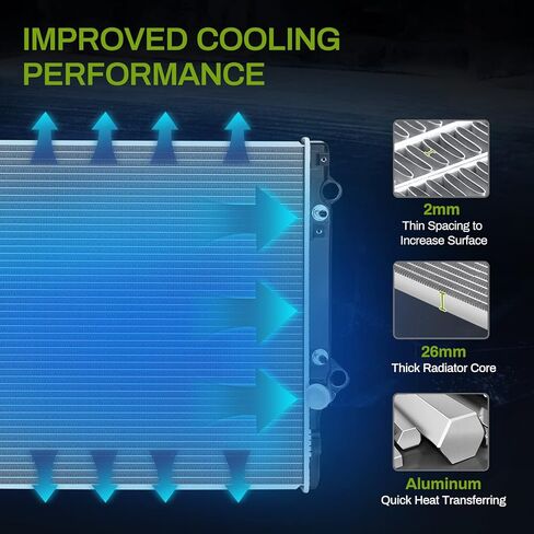 AUTOSAVER88 Radiator Compatible with 1996 1997 1998 1999 2000 4Runner 2.7L L4, for 1996-2002 4 Runner 3.4L V6 in Kuwait