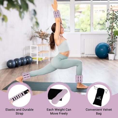 Adjustable Ankle Weights for Women Men Kids,Weighted Pilates Wrist Weights Set for Walking Running,1 Pair (1Lb Each) Silicone Arm & Leg Weight for Gym Fitness Swimming Yoga Dance Physical Therapy in Saudi Arabia