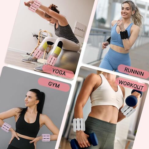Adjustable Ankle Weights for Women Men Kids,Weighted Pilates Wrist Weights Set for Walking Running,1 Pair (1Lb Each) Silicone Arm & Leg Weight for Gym Fitness Swimming Yoga Dance Physical Therapy in Saudi Arabia